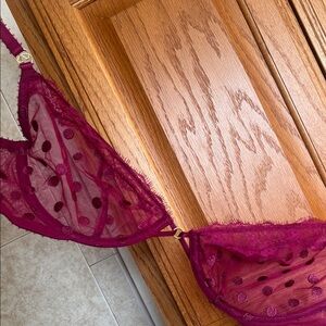 Victoria's Secret Sheer Lace Bra - Purple